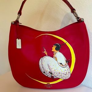 Coach Nomad Boho Bag with Hand Painted Vogue Cover circa 1917